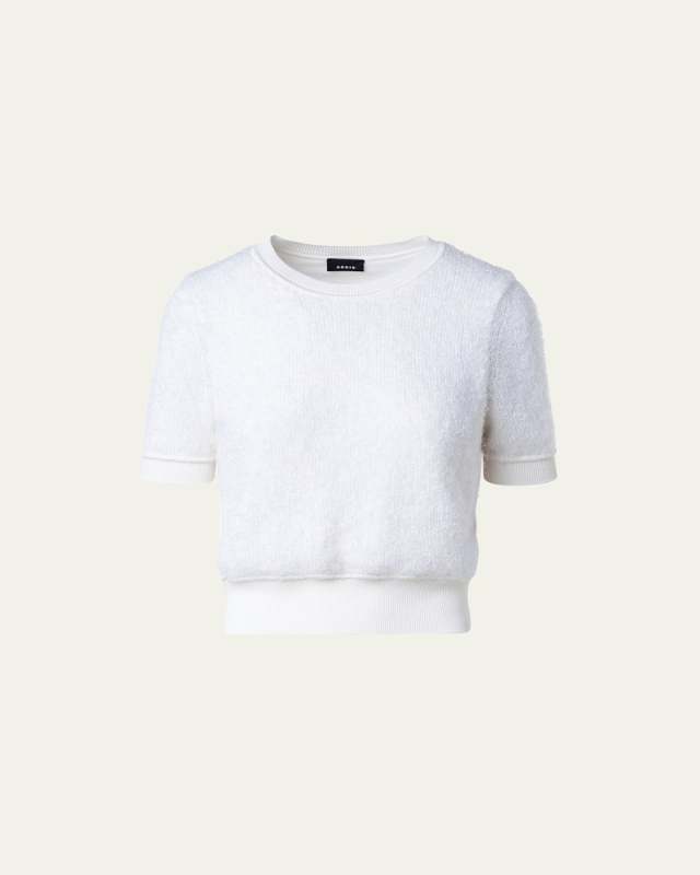 Yarn Short-Sleeve Sweater
