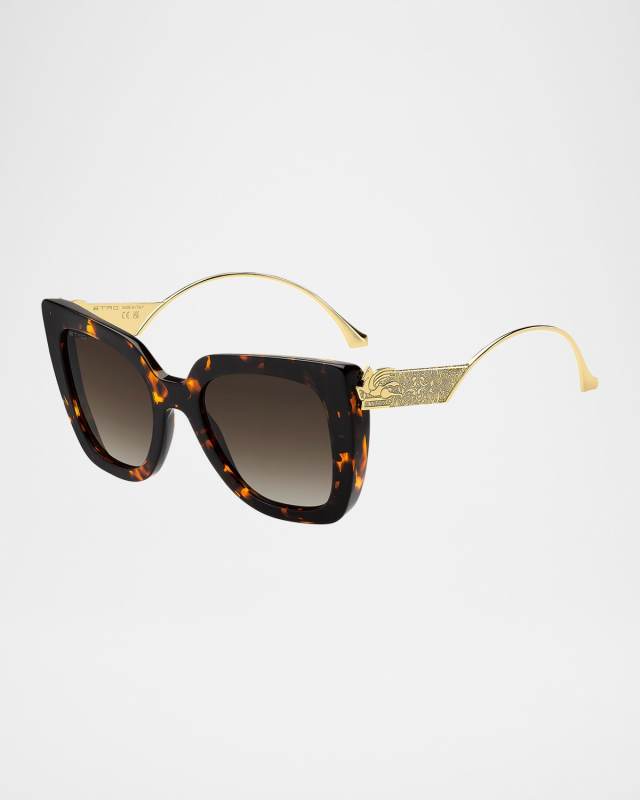 Bold Pegaso Curved Acetate Sunglasses