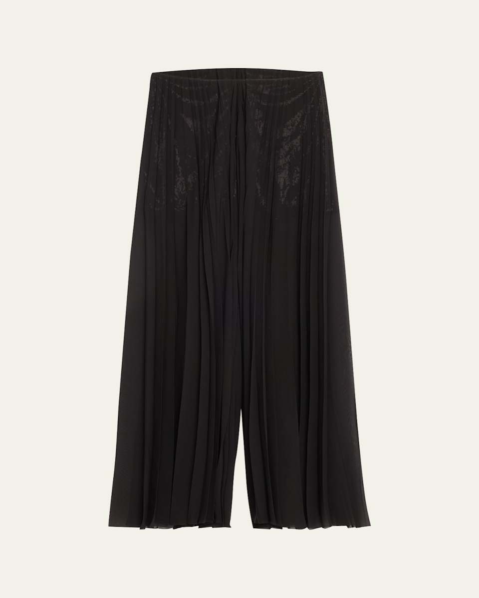 Mallorie Pleated Chiffon Pants