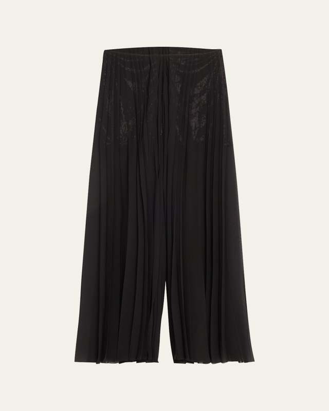 Mallorie Pleated Chiffon Pants