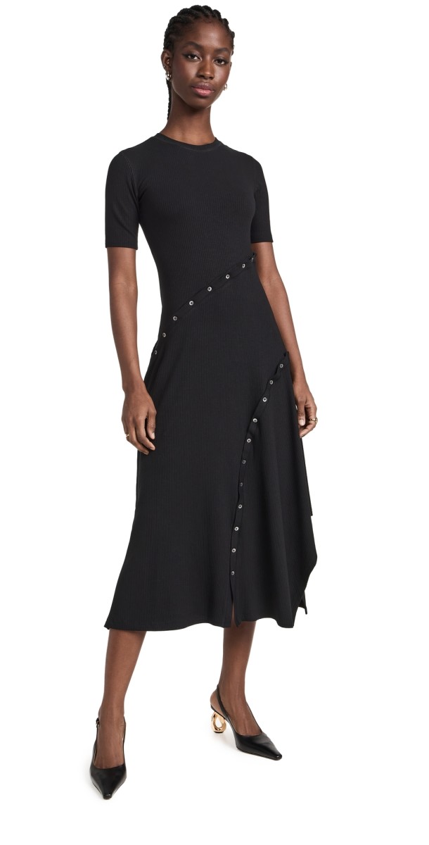 SIMKHAI Toma Midi Dress Black