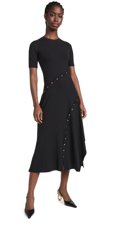 SIMKHAI Toma Midi Dress Black