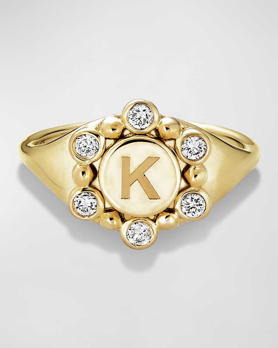 Diamond Orbit Signet Ring
