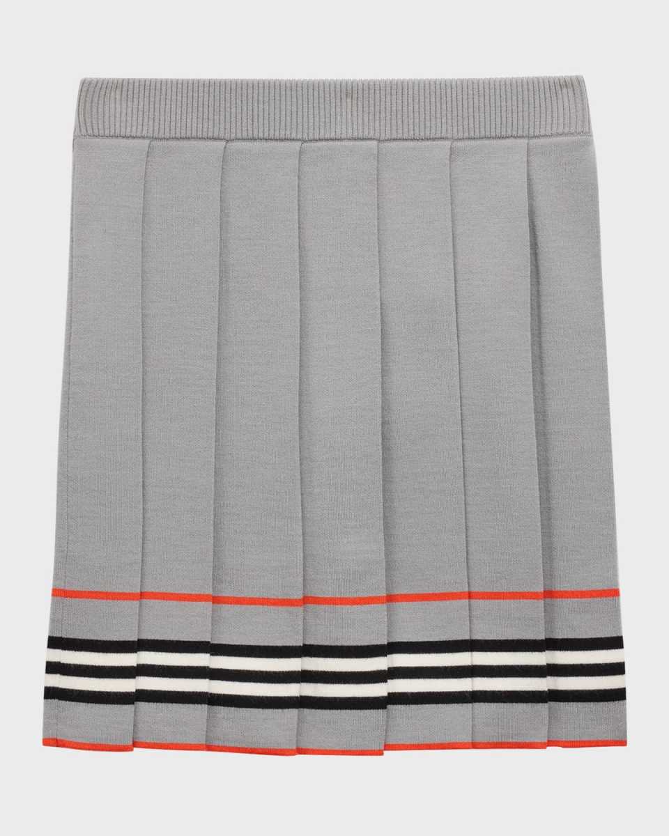 Girl's Amelia Striped Knit Mini Skirt, Size 3-14