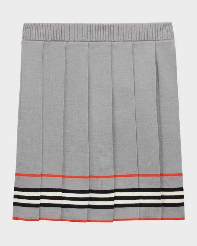 Girl's Amelia Striped Knit Mini Skirt, Size 3-14