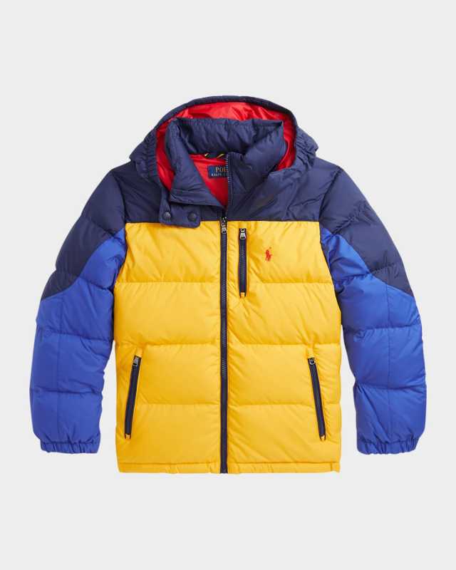 Boy's Recycled Colorblock Bomber Jacket, Size 2-7