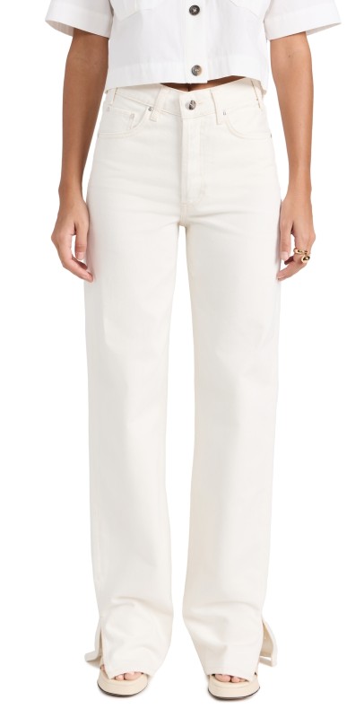 ANINE BING Roy Jeans White