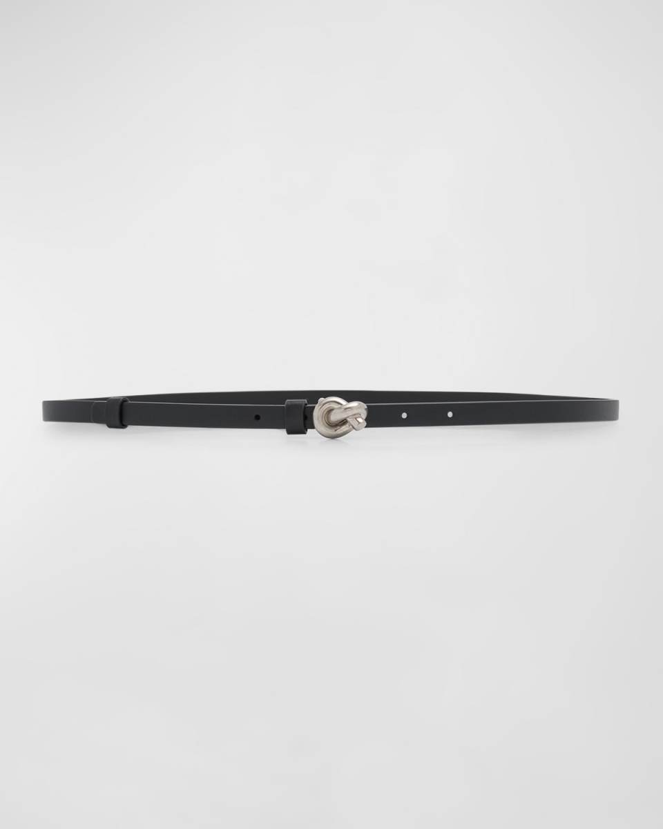 Knot Buckle Leather Belt