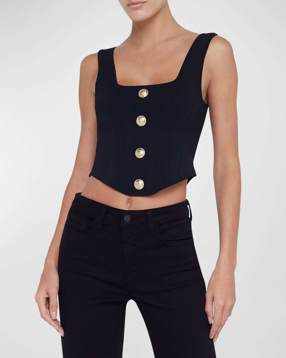 Saga Square-Neck Corset Top