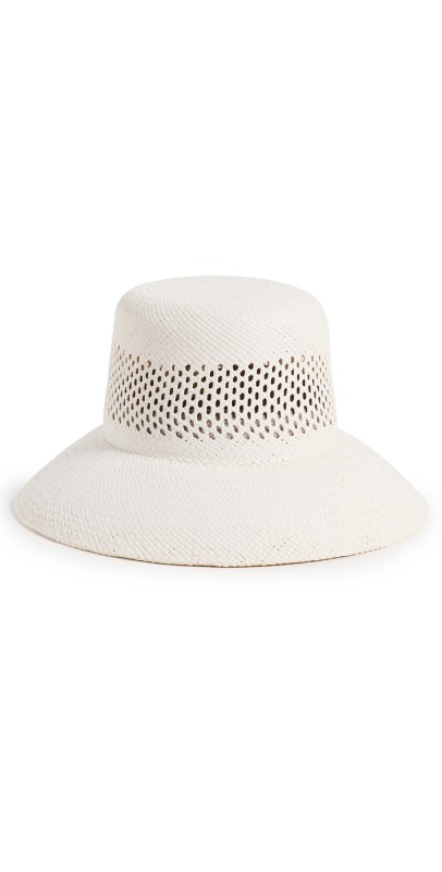 Brixton Lopez Panama Straw Bucket Hat Panama White