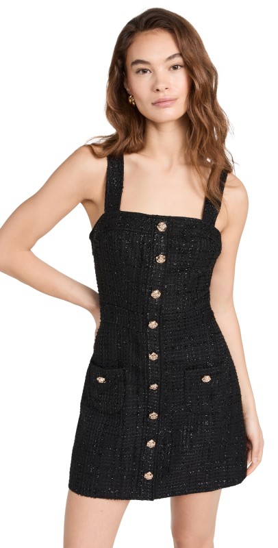 Amanda Uprichard Archie Dress In Watkins Tweed Watkins Tweed