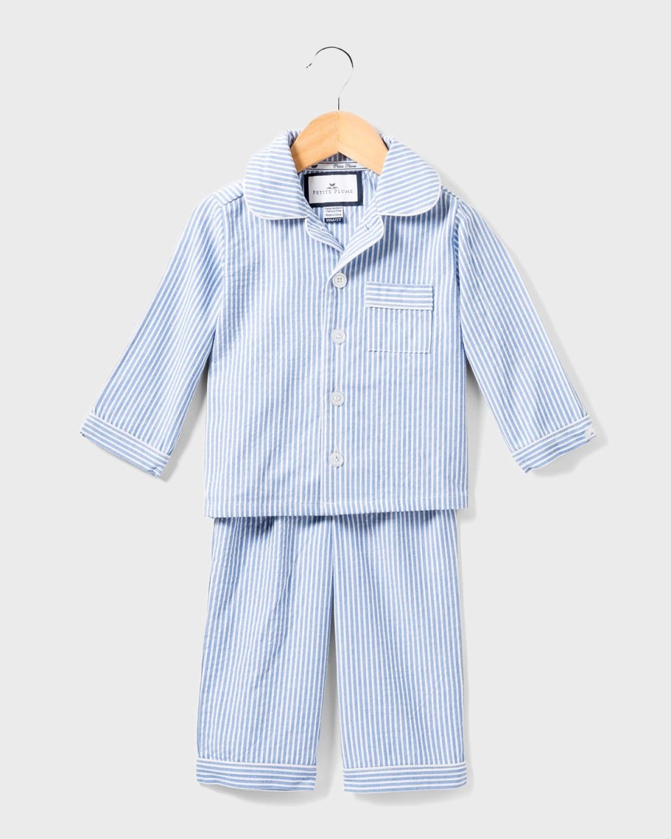 Girl's Striped 2-Piece Pajama Set, Size 6M-14