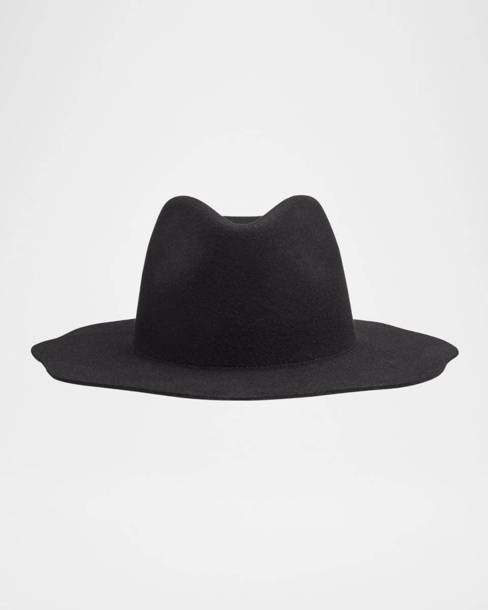 Emilio Embroidered Wool Fedora