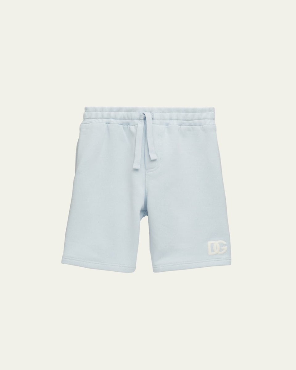 Boy's Embroidered Logo Jogger Shorts, Size 3M-30M