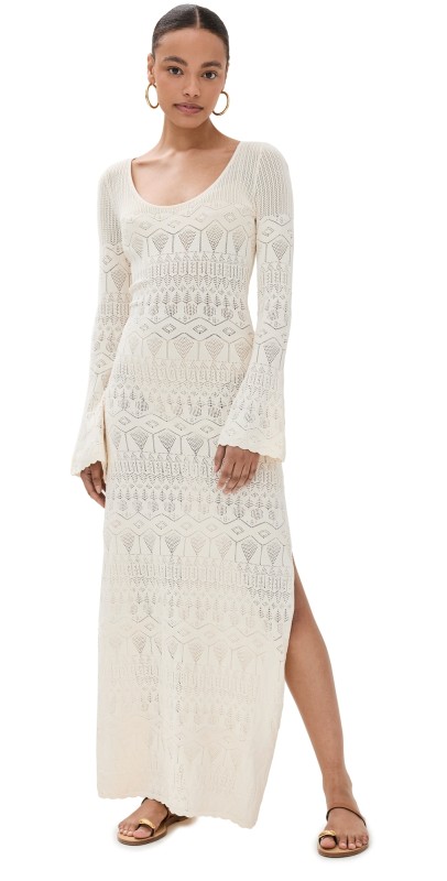 Figue Amanda Knit Dress Chalk