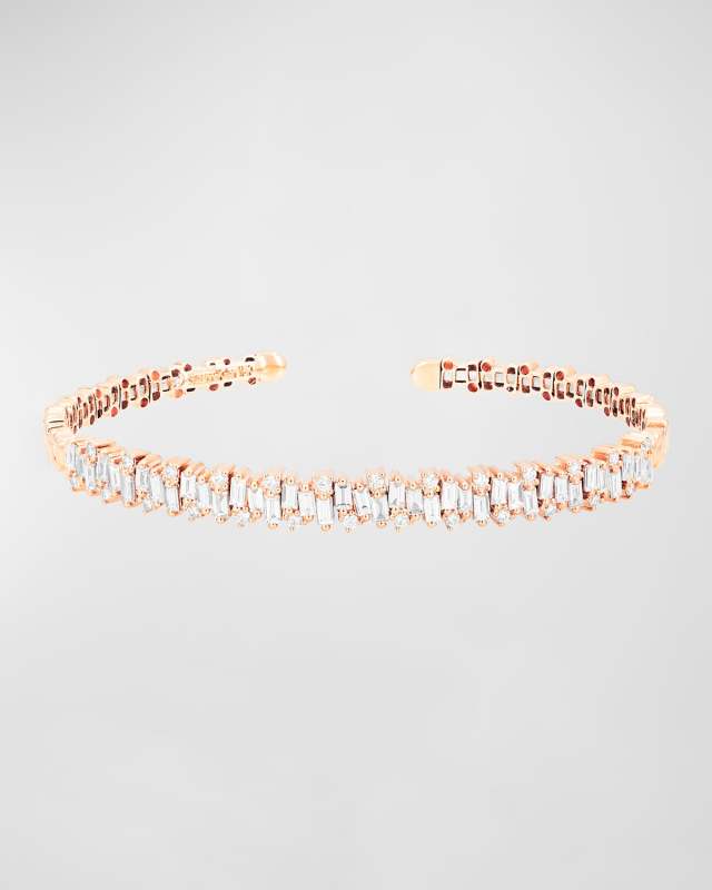 18k Diamond Shimmer Bangle