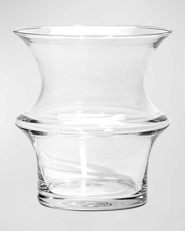 Pagod Small Clear Vase, 6.6"