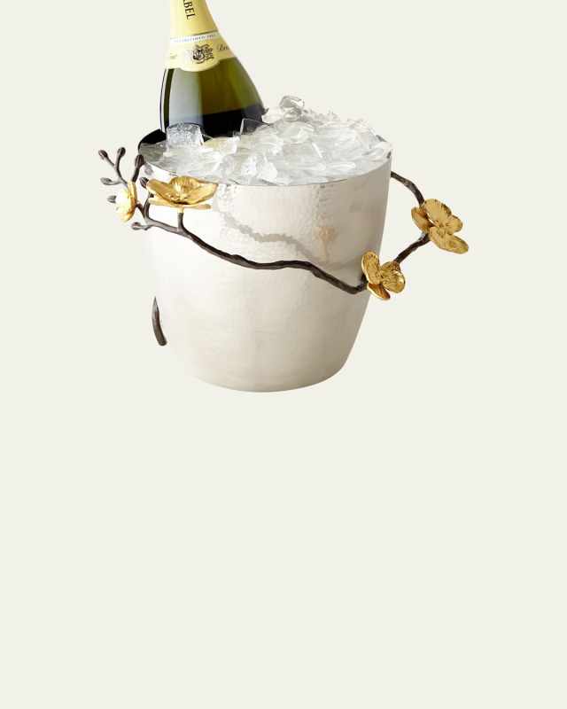 Gold Orchid Champagne Bucket