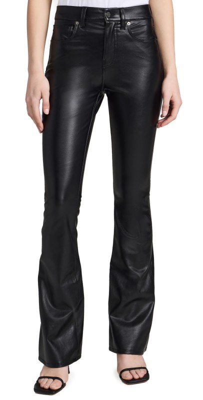 Veronica Beard Jean Beverly High Rise Skinny Flare Pants Black