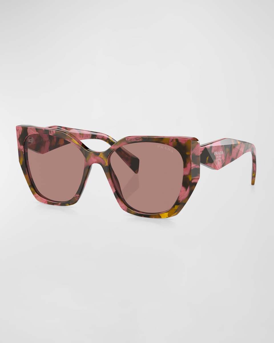 Geometric Square Acetate Sunglasses