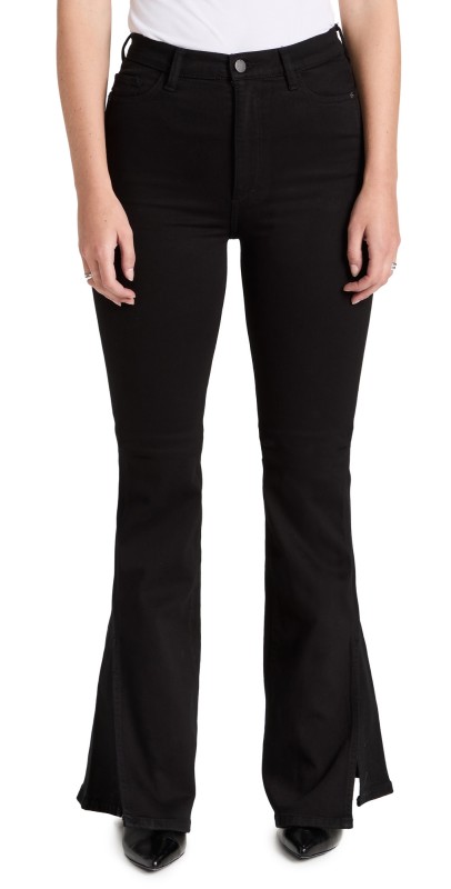 DL1961 Rachel Flare Ultra High Rise Instasculp Jeans Raven (Ultimate)
