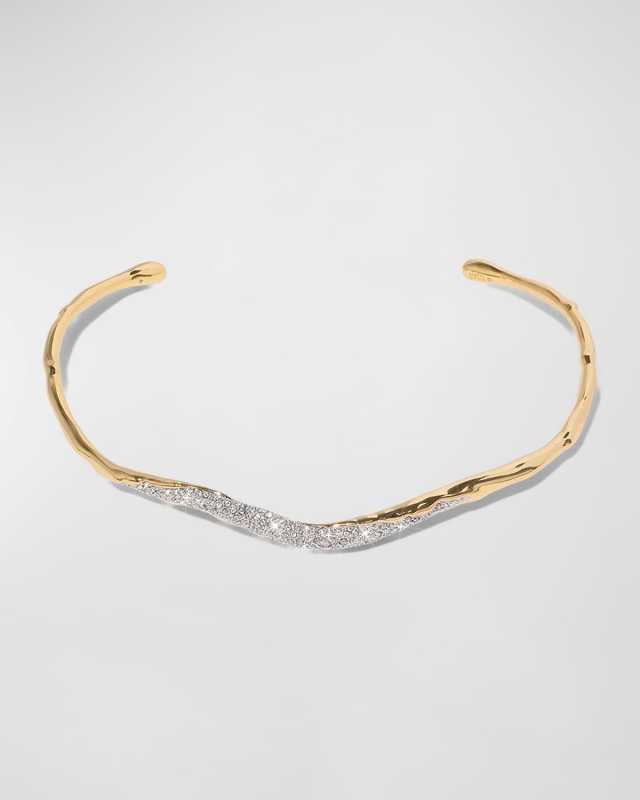 Solanales Crystal Skinny Collar Necklace