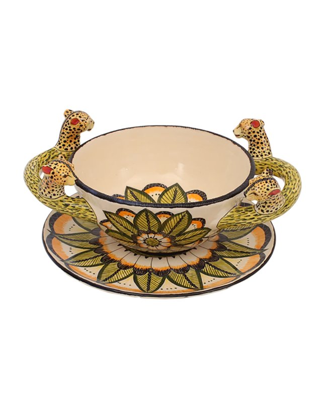 Cheetah Soup Bowl