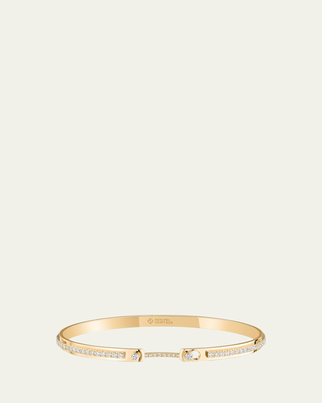 18K Tuxedo Mood Bangle
