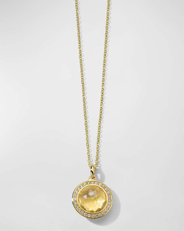 18K Lollipop Mini Pendant Necklace