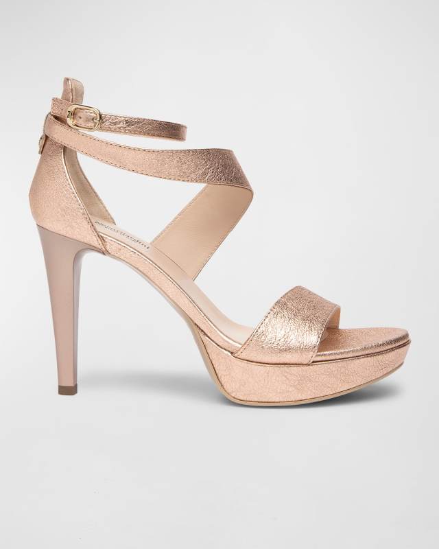 Metallic Platform Sandals