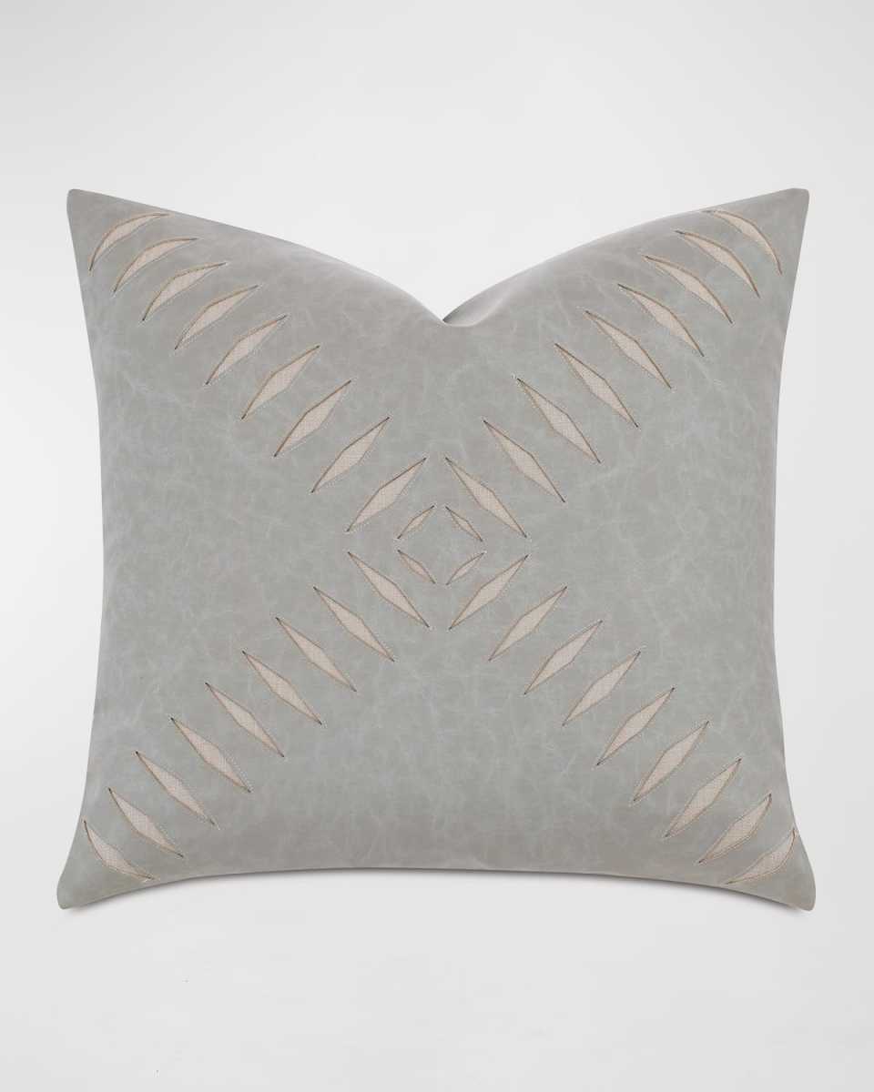 Park City Faux Leather Decorative Pillow