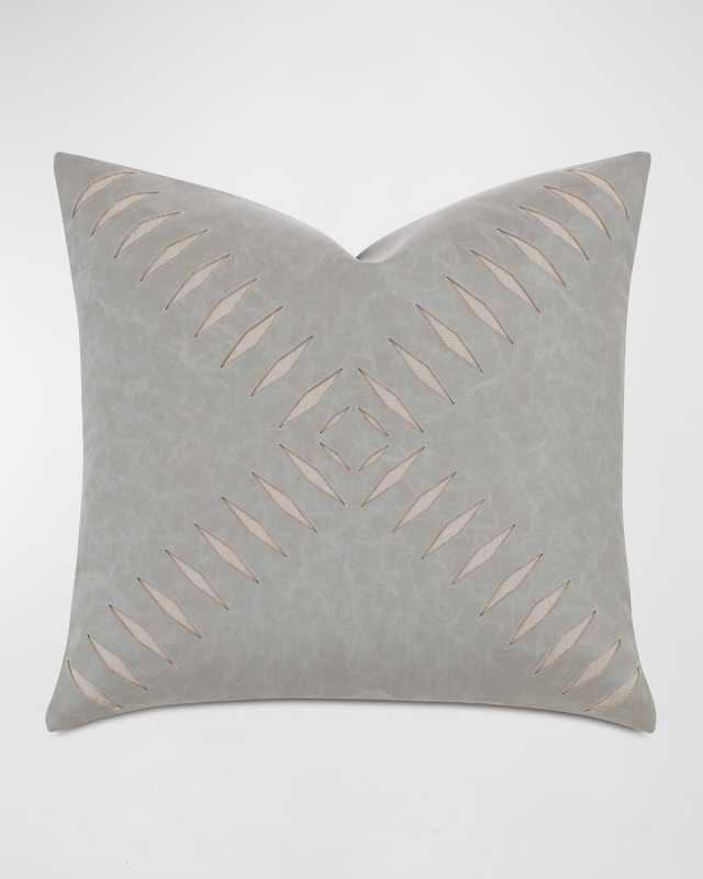 Park City Faux Leather Decorative Pillow