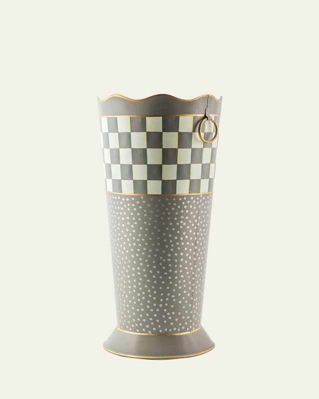 Sterling Check Umbrella Stand