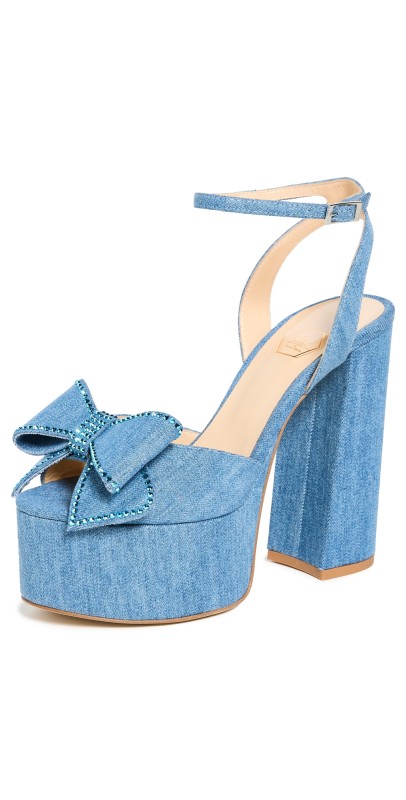 Nalebe Upendi Platform Dark Indigo Jean Sandals Dark Indigo