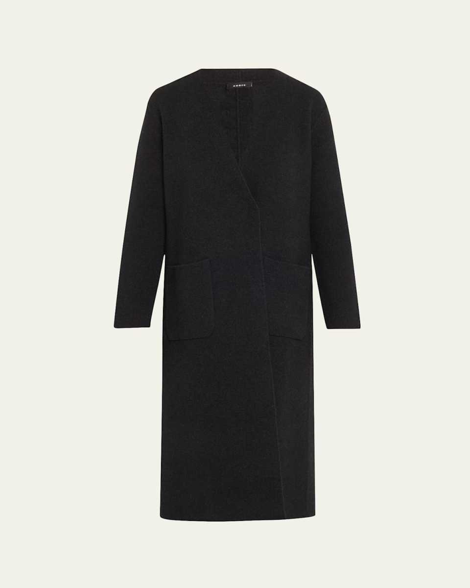 One-Button Cashmere Coat