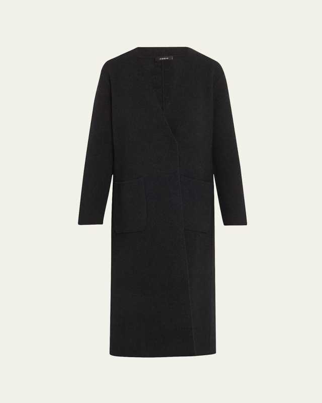 One-Button Cashmere Coat