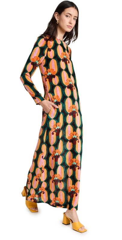 La Double J Long Sleeve Swing Dress Arcturus
