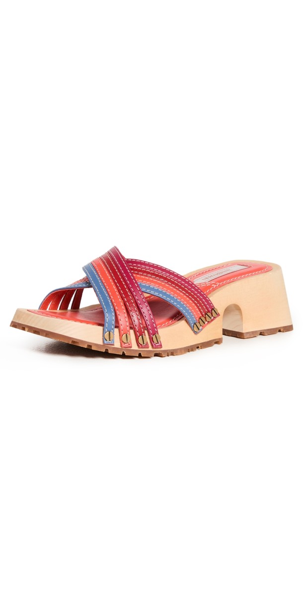 Zimmermann Strappy Clogs Sunset
