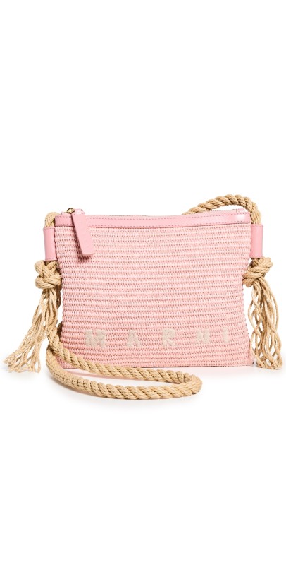 Marni Marcel Zip Pochette Light Pink/Light Pink