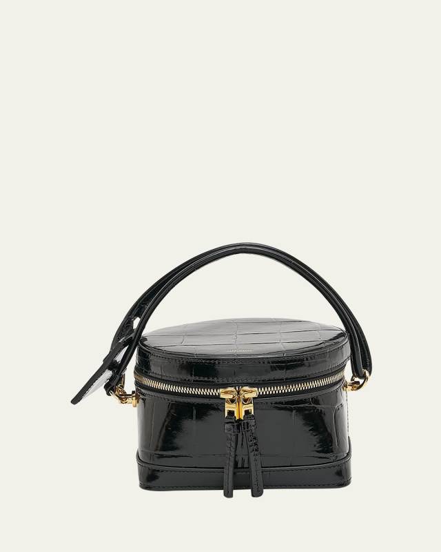 Le Vanito Croc-Embossed Shoulder Bag