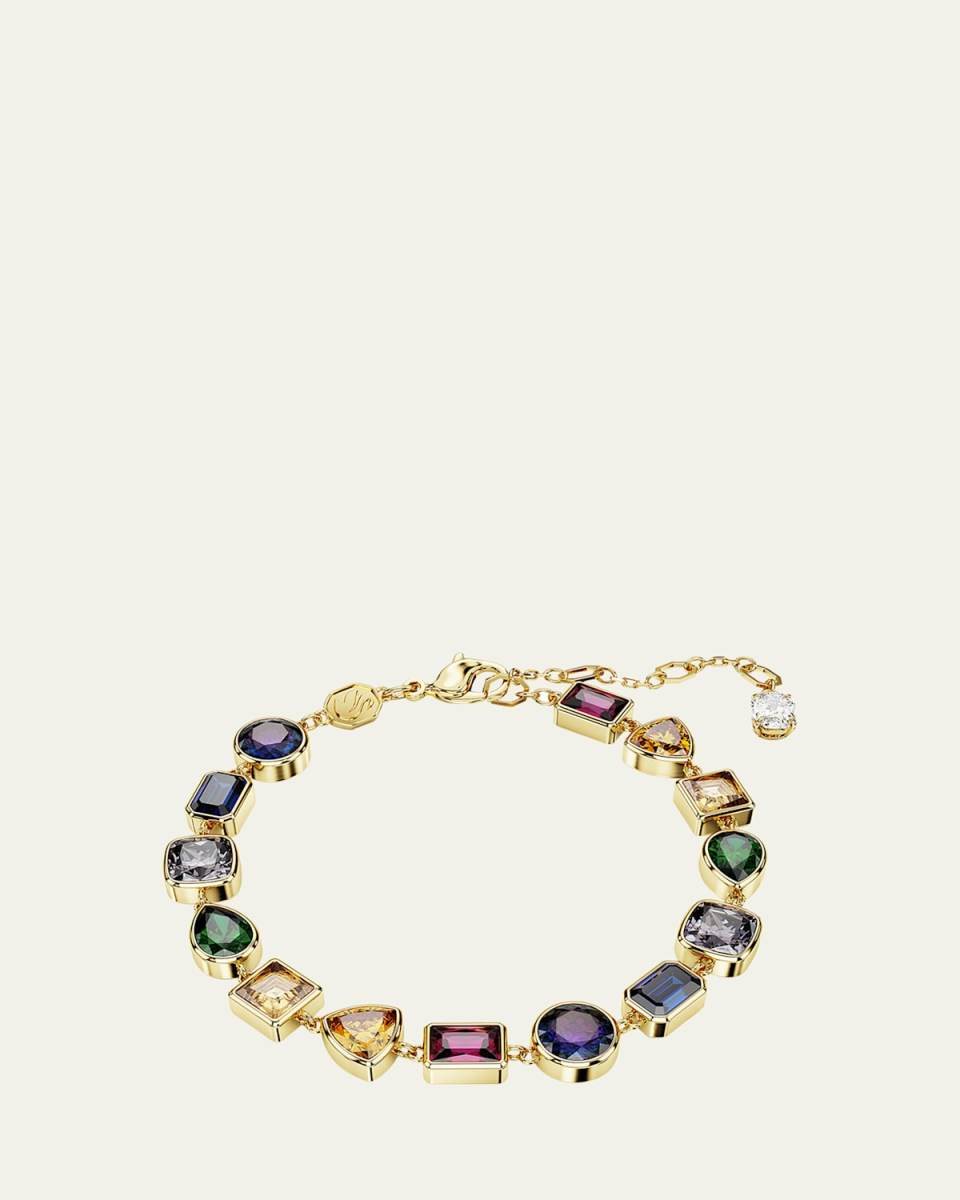 Stilla Gold-Plated Mix-Cut Crystal Bracelet