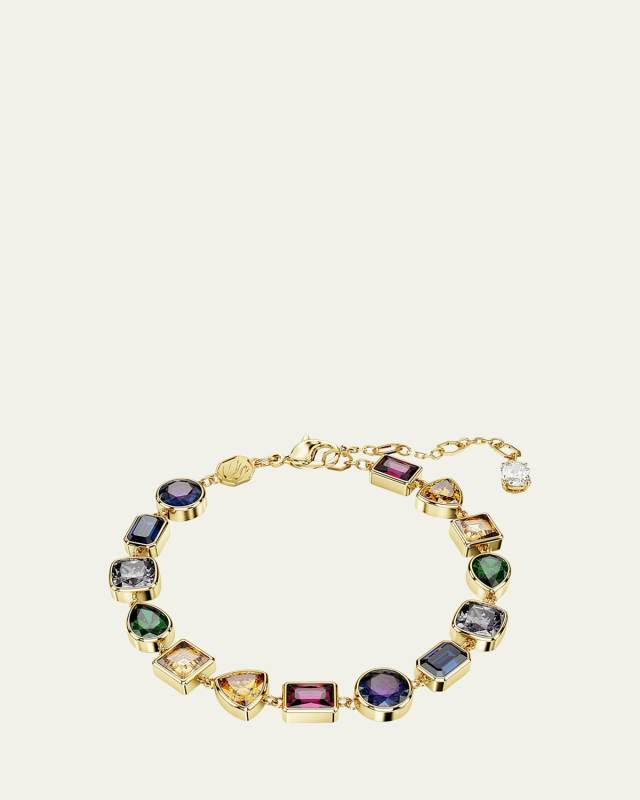 Stilla Gold-Plated Mix-Cut Crystal Bracelet