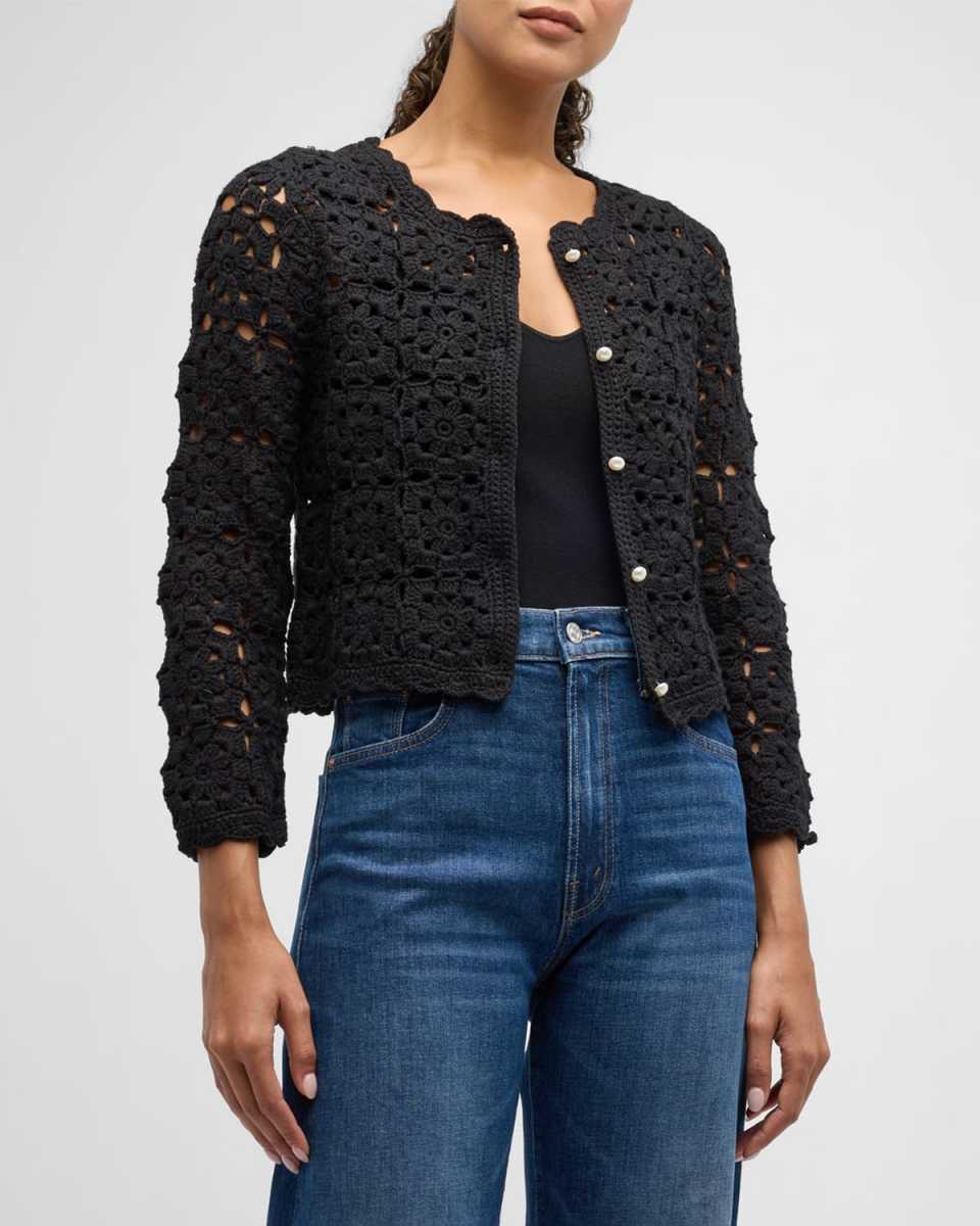 Anderson Floral Hand Crochet Cardigan