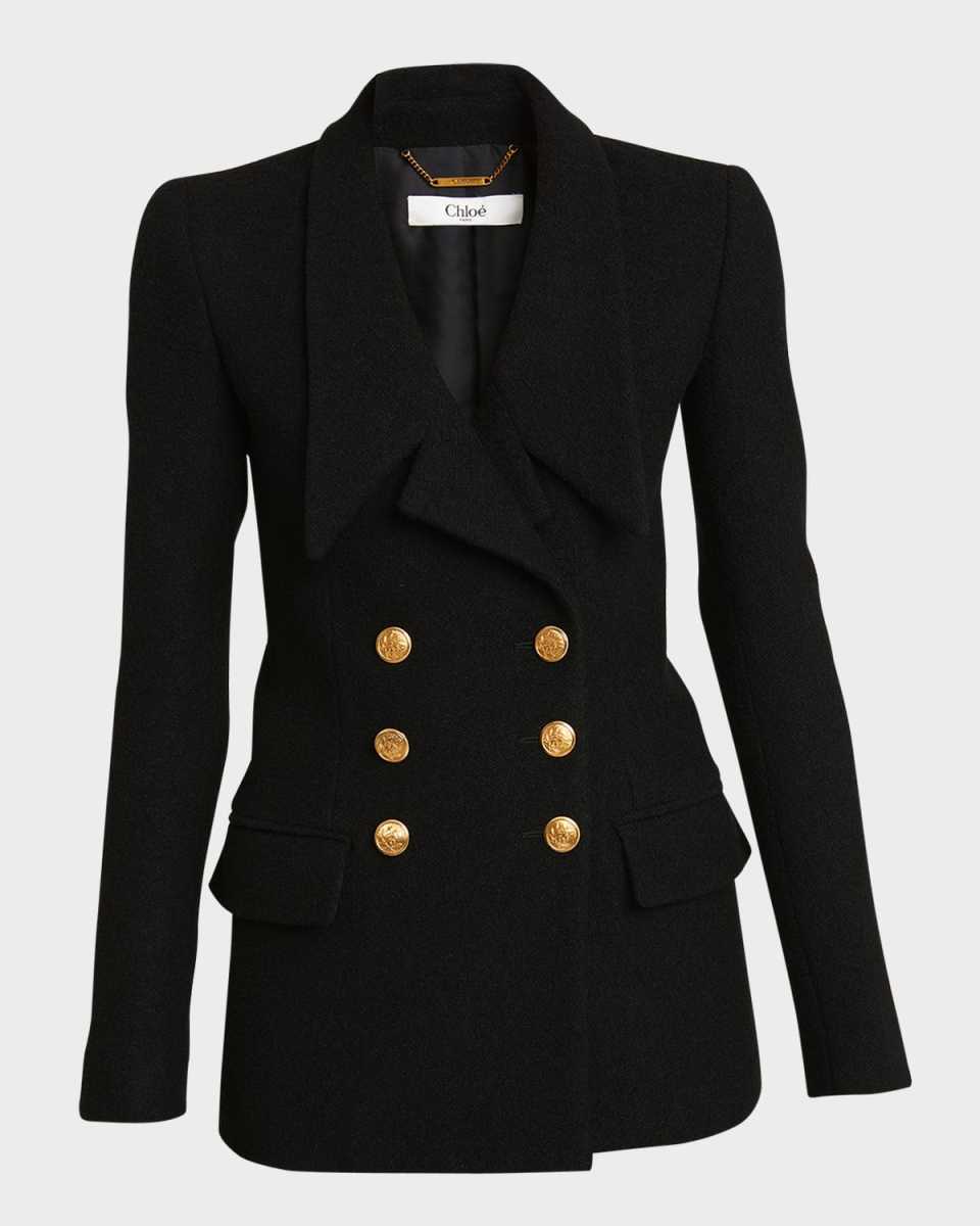 Micro Bouclette Blazer Jacket