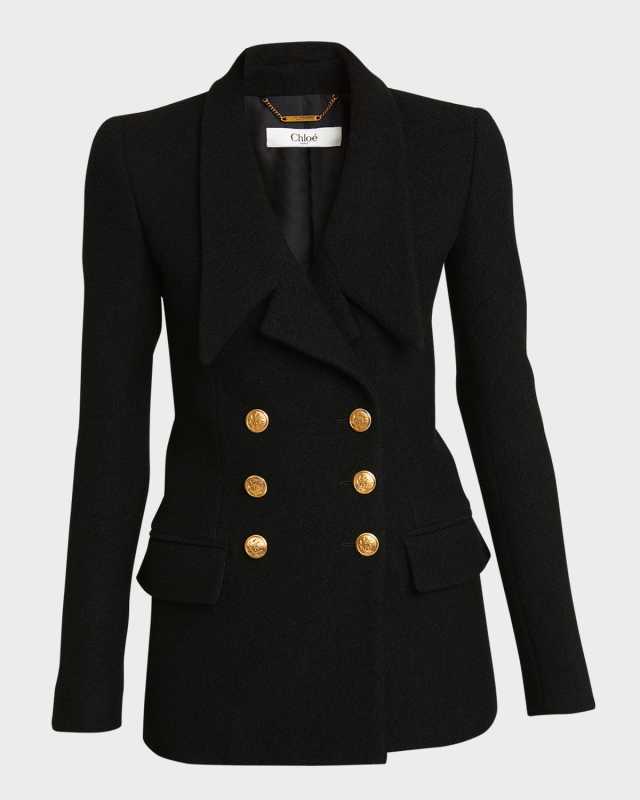 Micro Bouclette Blazer Jacket