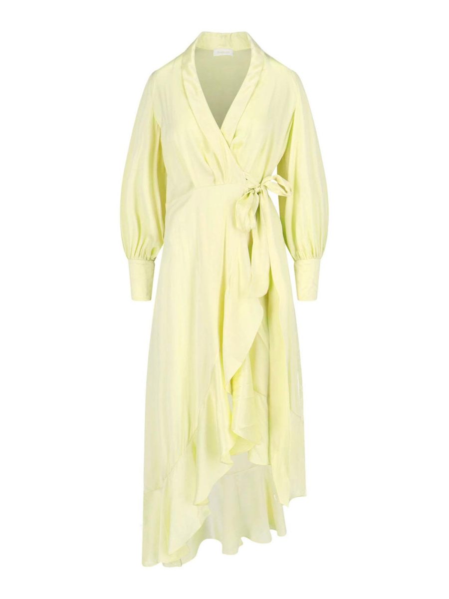 Zimmermann Robe Au Genou - Jaune