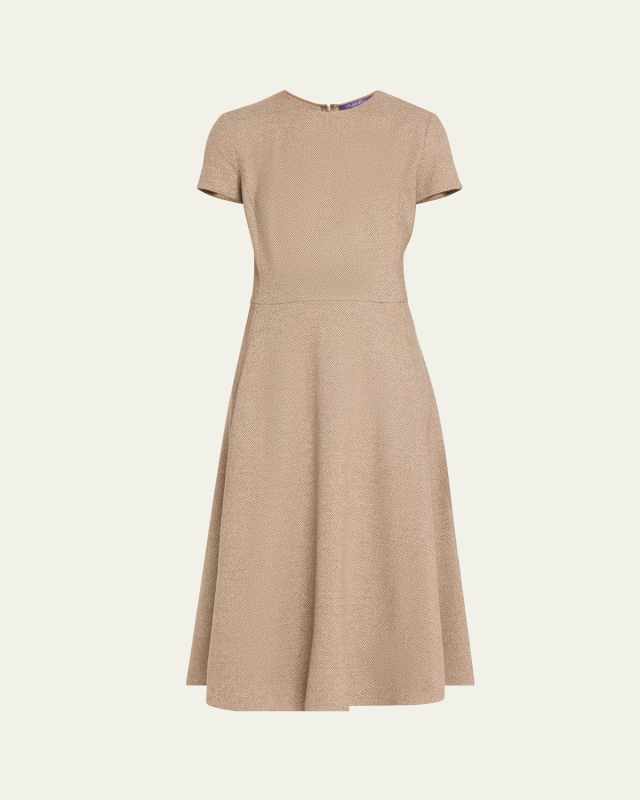 Margaret Herringbone Jersey Day Dress