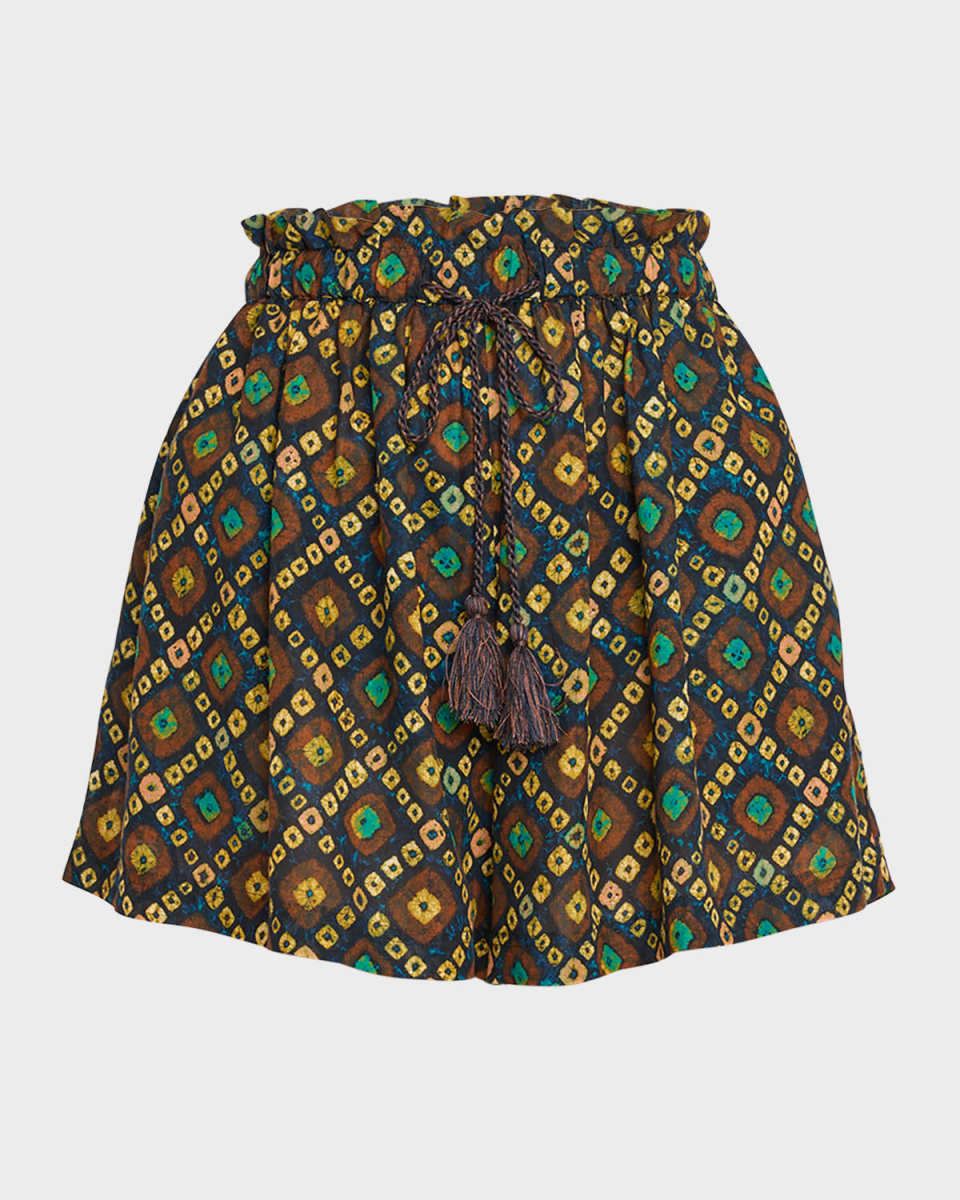 Bijou Printed Drawstring Shorts