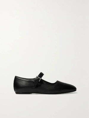 The Row Ava leather Mary Jane ballet flats