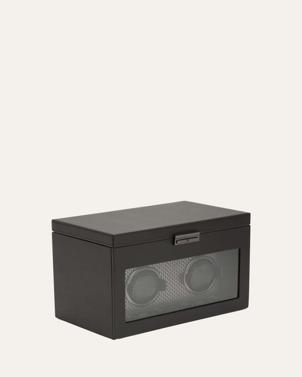 Axis Double Watch Winder with Storage